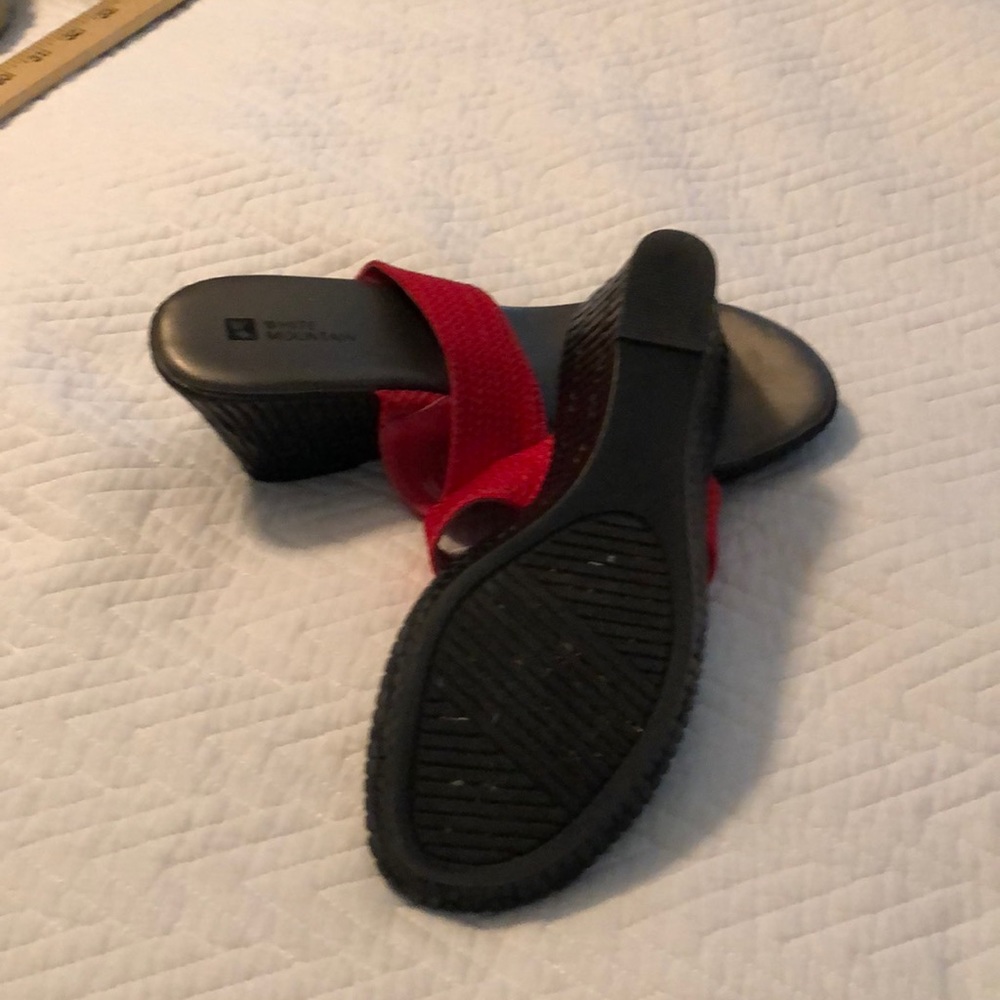 Red wedge sandals - Picture 4 of 4